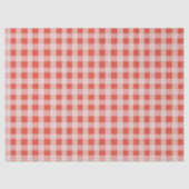 Weihnachten Rot Weiß Gingham Seidenpapier (Vorderseite)