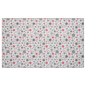 Weihnachten, rot, weiß, Schneeflocken, Winter Stoff (Fat Quarter (45,7 x 55,9 cm))