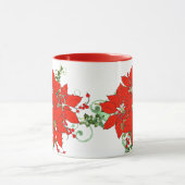 Weihnachten Rote Blume Keramik Tasse (Zentrum)