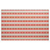 Weihnachten Rote Minze Schneeflocken Muster Stoff (Fat Quarter (45,7 x 55,9 cm))
