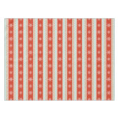 Weihnachten Rote Minze Schneeflocken Muster Tischdecke (Vorderseite (Horizontal))