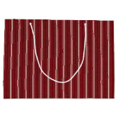 Weihnachten Rote Streifen, große Geschenktasche, g Geschenktüte (Rückseite)