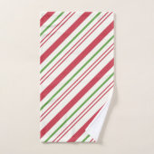 Weihnachten Rote und Grüne Blüten und Süßigkeiten Badhandtuch Set (Handtuch)