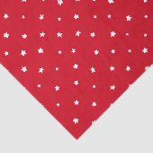 Weihnachten Rote weiße Sterne Whimsistischer Urlau Seidenpapier (Ausschnitt)