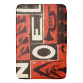 Weihnachten - Roter Block Badematte (Vorderseite Vertikal)