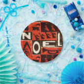 Weihnachten - Roter Block Pappteller (Party)