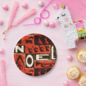 Weihnachten - Roter Block Pappteller (Party)