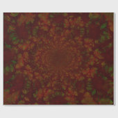 Weihnachten Roter grüner Urlaub Flora Elegantes De Geschenkpapier (Flach)