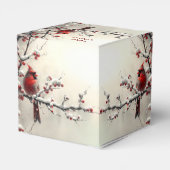 Weihnachten - Roter Kardinal Geschenkboxen Geschenkschachtel (Rückseite)