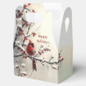 Weihnachten - Roter Kardinal Geschenkboxen Geschenkschachtel (Geöffnet)