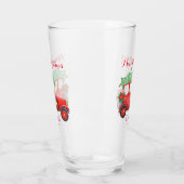 Weihnachten - Roter Lkw - Feiertage - Glashaus Glas (Links)