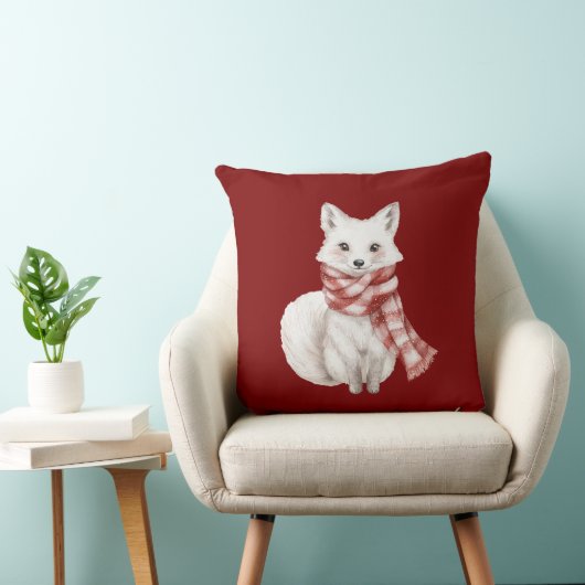 Weihnachten Roter Pfefferminz Fox und Hirsch Kissen (Stuhl )