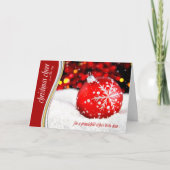 Weihnachten Roter Schneeflocken (Vorderseite)