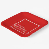 Weihnachten Roter Urlaub Frohe Weihnachten Moderne Pappteller (Gewinkelt)