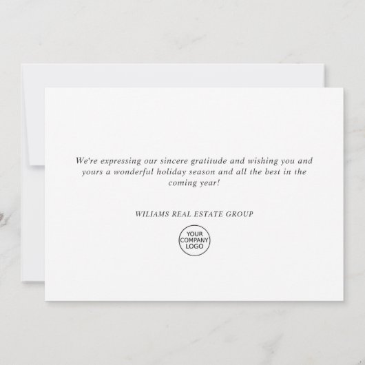 Weihnachten - Roter Vogel Corporate Gruß (Rückseite)