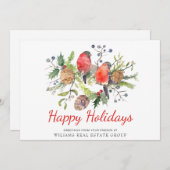 Weihnachten - Roter Vogel Corporate Gruß (Vorne/Hinten)