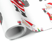 Weihnachten - Roter Wein Lover Geschenkpapier (Rolleneckpunkt)