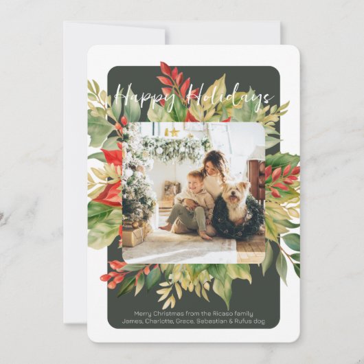 Weihnachten Roter Winter Folien Fotovorlage (Vorderseite)