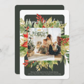 Weihnachten Roter Winter Folien Fotovorlage (Vorne/Hinten)