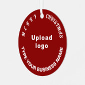 Weihnachten - Roter Zirkel - Metalldekoration Ornament Aus Metall (Vorderseite links)