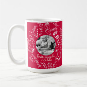 Weihnachten Rotes Foto Feiertag Backen Familienrez Kaffeetasse