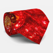 Weihnachten Rotes Glas Decor Baubles Krawatte (Gerollt)
