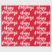 Weihnachten Rotes Glück Feiertage Heilige Tage Rel Geschenkpapier (Flach)