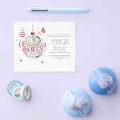 Weihnachten Rotes grünes Party Flyer (Einzeln)