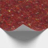 Weihnachten Rotes Muster Urlaub Luxus Moderne Geschenkpapier (Ecke)