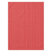 Weihnachten Rotes Weiß Elegante Feiertage Tischdecke (Vorderseite)