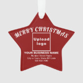 Weihnachten - Rotstern - Acrylschmuck Ornament (Vorderseite)