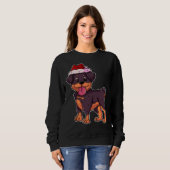 Weihnachten Rottweiler 19 Sweatshirt (Vorne ganz)