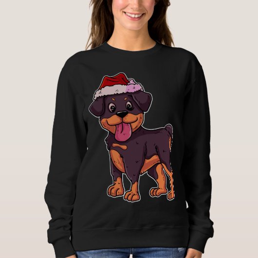 Weihnachten Rottweiler 19 Sweatshirt (Vorderseite)