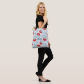Weihnachten, Rowan, rot, weiß, Schneeflocken Tasche (Am Model)