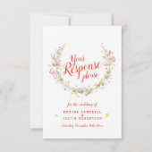 Weihnachten RSVP Karte (Vorderseite)