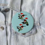 Weihnachten Ruby-throated Hummingbird Button (Beispiel)