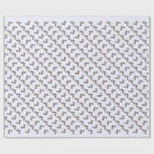 Weihnachten Ruby-throated Hummingbird Geschenkpapier (Flach)