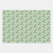 Weihnachten Ruby-throated Hummingbird Geschenkpapier Set (Vorderseite 3)