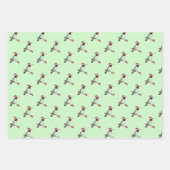 Weihnachten Ruby-throated Hummingbird Geschenkpapier Set (Vorderseite)