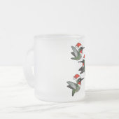 Weihnachten Ruby-throated Hummingbird Mattglastasse (Vorderseite Links)