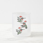 Weihnachten Ruby-throated Hummingbird Mattglastasse (Mittel)
