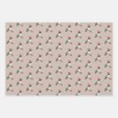 Weihnachten Ruby-throated Hummingbird Wrapping Pap Geschenkpapier Set (Vorderseite 3)