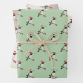Weihnachten Ruby-throated Hummingbird Wrapping Pap Geschenkpapier Set (Beispiel)