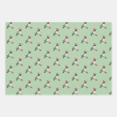 Weihnachten Ruby-throated Hummingbird Wrapping Pap Geschenkpapier Set (Vorderseite)