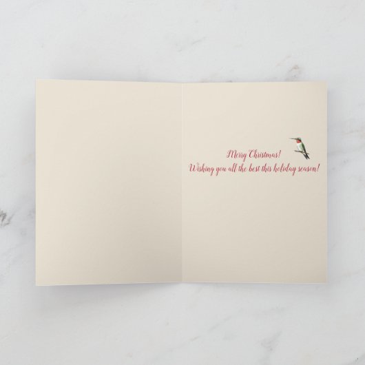 Weihnachten Ruby-throated Hummingbirds (Innenseite)