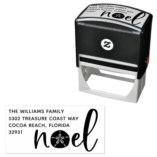 Weihnachten | RÜCKSENDEADRESSE Permastempel (Beispiel)