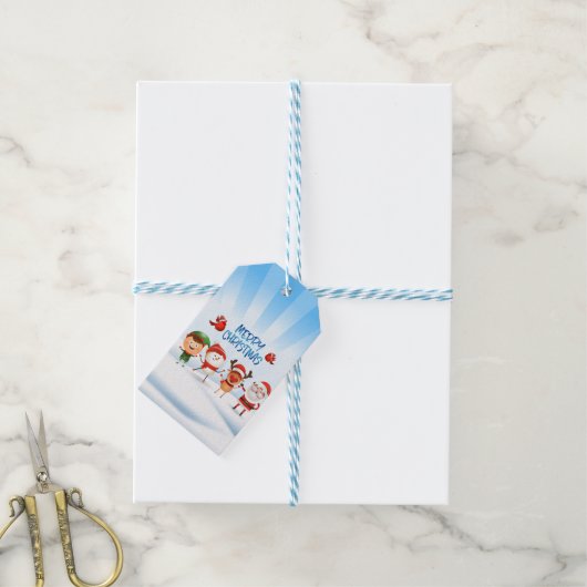 Weihnachten Rudolf Der Rentier und seine Freunde Geschenkanhänger (Mit Garn)