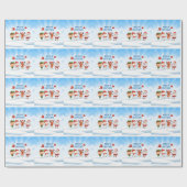 Weihnachten Rudolf Der Rentier und seine Freunde Geschenkpapier (Flach)