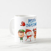 Weihnachten Rudolf Der Rentier und seine Freunde Kaffeetasse (Vorderseite Links)