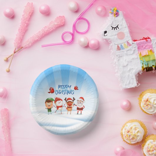Weihnachten Rudolf Der Rentier und seine Freunde Pappteller (Party)